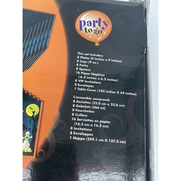 Disney Store Exclusive Halloween Party to Go Mickey Spooky Kit Decorations Set - Picture 3 of 4